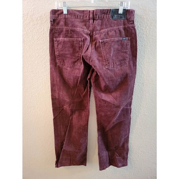 Lacoste men's Purple Zip Fly Mid Rise Corduroy Pants Size 32 - Picture 2 of 3